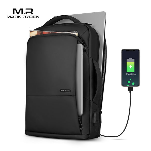 Mark Ryden Travel Backpack Large Capacity Teenager Male Mochila Anti-thief Bag USB Charging 15.6 inch Laptop Backpack Waterproof