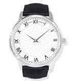 Amant London - Steel watch with leather strap
