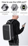 KAKA Professional Anti-theft Waterproof Laptop Backpack with USB connection